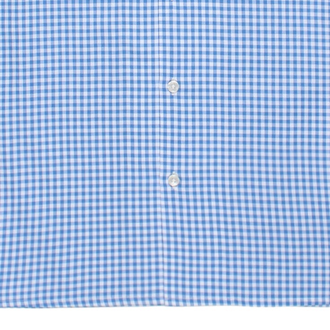 WACKO MARIA BEZ TEKSTIL / GINGHAM CHECK OPEN COLLAR SHIRT