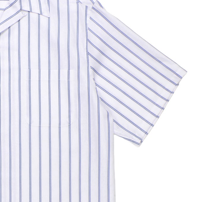 WACKO MARIA BEZ TEKSTIL / STRIPED OPEN COLLAR SHIRT | LOCKSTOCK/STLIKE