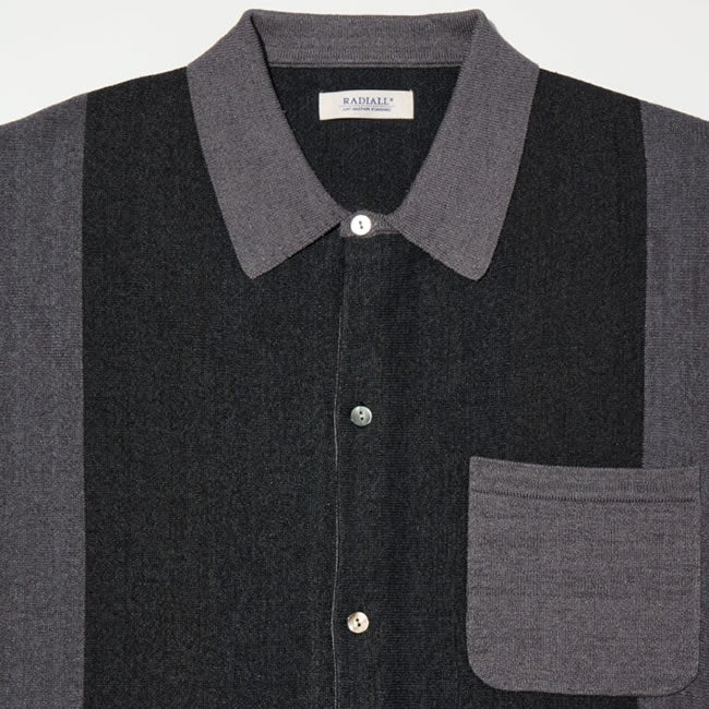 RADIALL TONE - REGULAR COLLARED SWEATER S/S | LOCKSTOCK/STLIKE