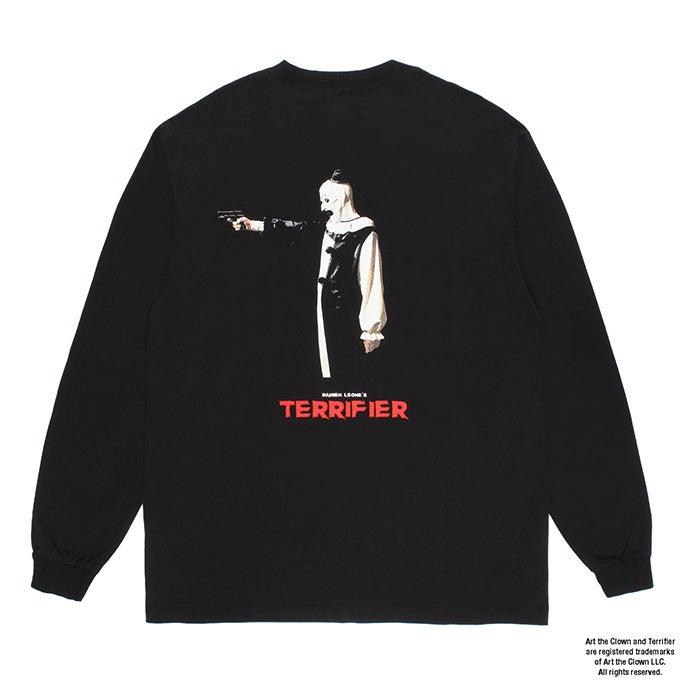 WACKO MARIA TERRIFIER / WASHED HEAVY WEIGHT CREW NECK LONG SLEEVE