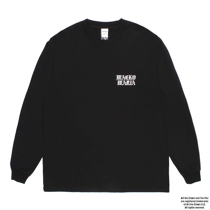 WACKO MARIA TERRIFIER / WASHED HEAVY WEIGHT CREW NECK LONG SLEEVE