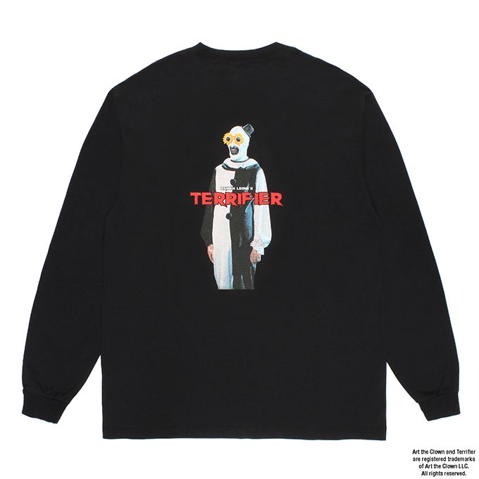 WACKO MARIA TERRIFIER / WASHED HEAVY WEIGHT CREW NECK LONG SLEEVE