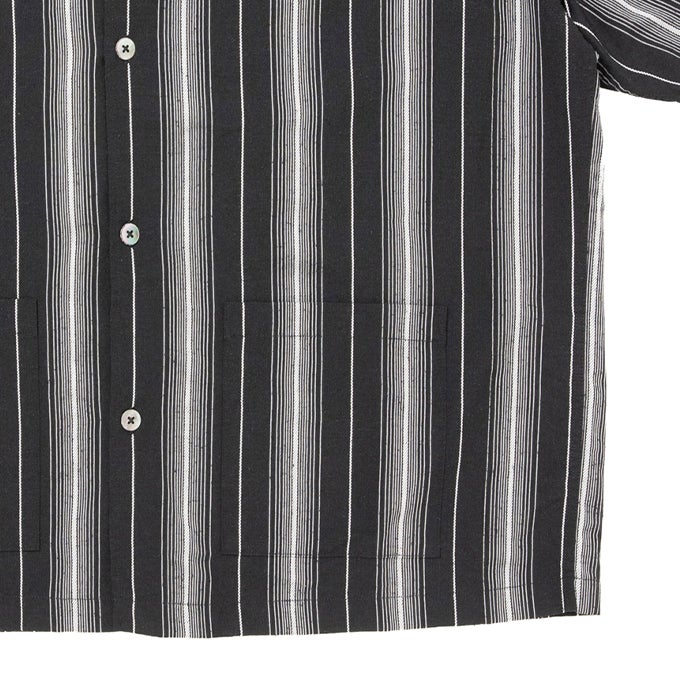 COOTIE PRODUCTIONS DOBBY CHAIN STRIPE S/S CAVANA SHIRT | LOCKSTOCK