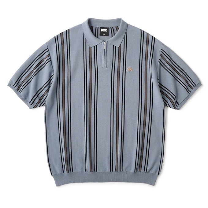 FTC STRIPE KNIT POLO | LOCKSTOCK/STLIKE