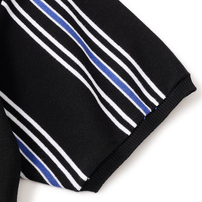 FTC STRIPE KNIT POLO | LOCKSTOCK/STLIKE