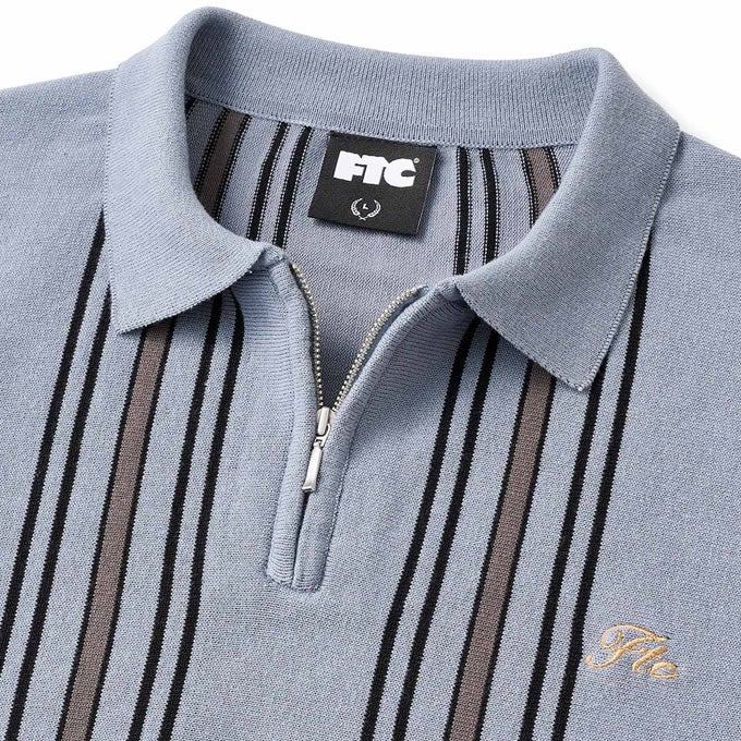 FTC STRIPE KNIT POLO | LOCKSTOCK/STLIKE