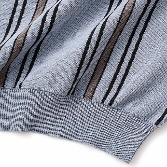 FTC STRIPE KNIT POLO | LOCKSTOCK/STLIKE