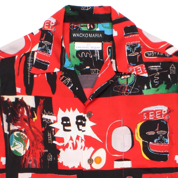 WACKO MARIA JEAN-MICHEL BASQUIAT / S/S HAWAIIAN SHIRT ( TYPE-2