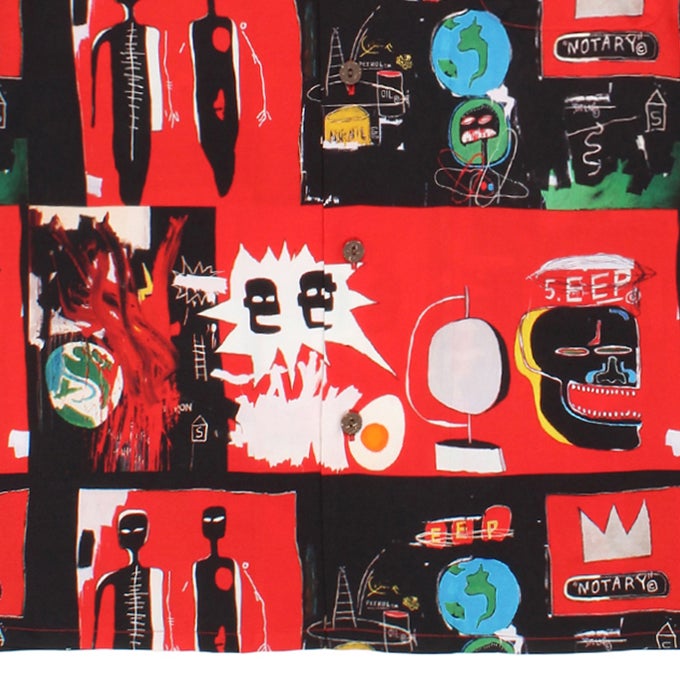 WACKO MARIA JEAN-MICHEL BASQUIAT / S/S HAWAIIAN SHIRT ( TYPE-2
