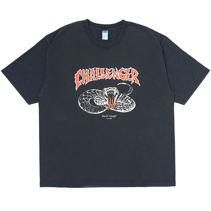 ぴ*ち様 ★CHALLENGER★ スネークプリント Tシャツ Ｍ CHALLENGER PIGMENT SNAKE TEE | LOCKSTOCK/STLIKE