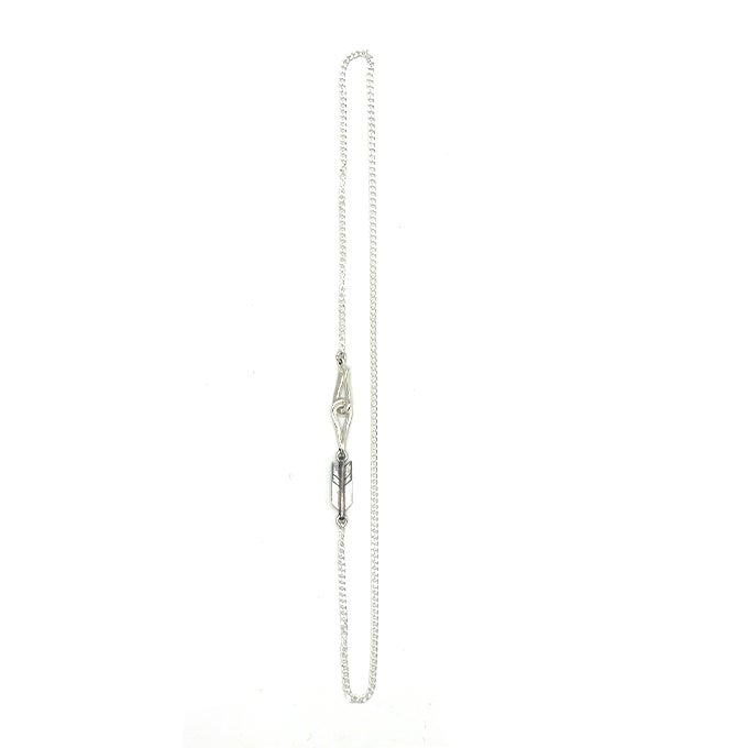 LARRY SMITH ARROW, SKINNY INFINITY HOOK CURB CHAIN 