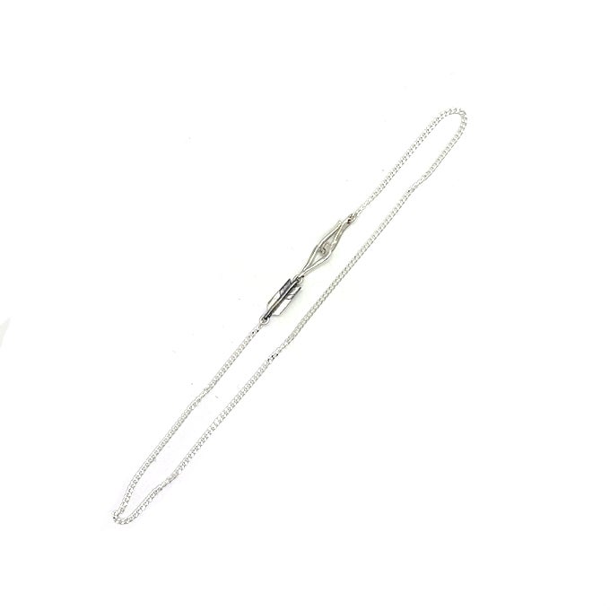 LARRY SMITH ARROW, SKINNY INFINITY HOOK CURB CHAIN 