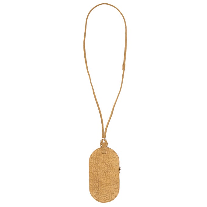 BEIGE EMBOSSED SUEDE