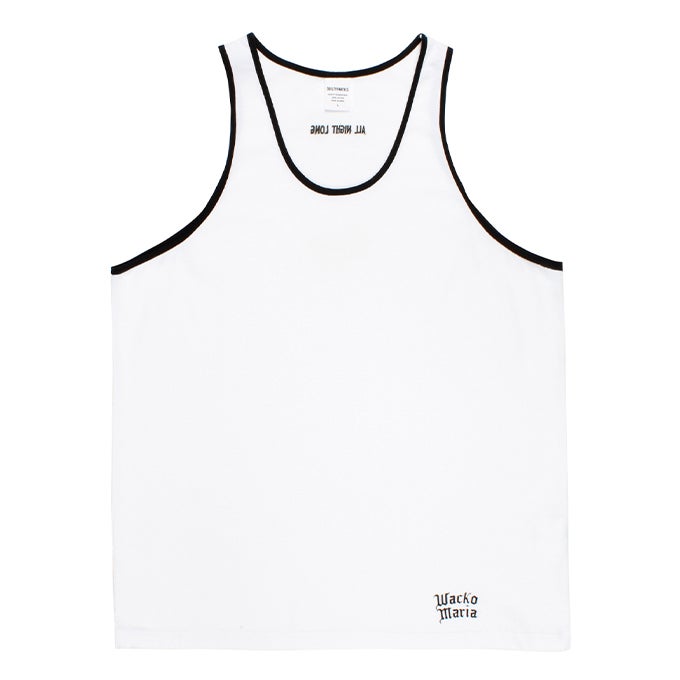 WACKO MARIA WASHED HEAVY WEIGHT RINGER TANK TOP | LOCKSTOCK/STLIKE