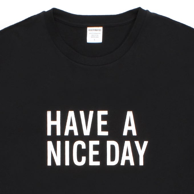WACKO MARIA HAVE A NICE DAY Tシャツ ブラック WACKO MARIA WASHED HEAVY WEIGHT CREW NECK T-SHIRT ( TYPE-14