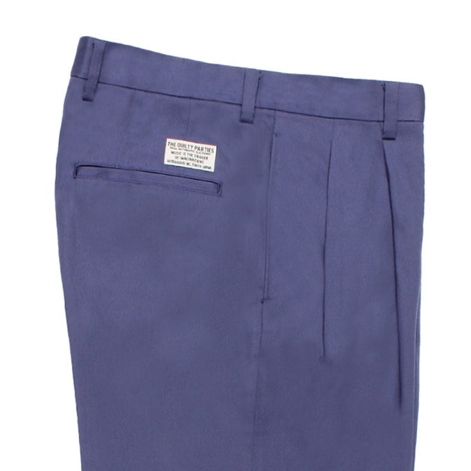 タクミ様　WACKO MARIA ワコマリア チノパン XXL ネイビー WACKO MARIA DOUBLE PLEATED CHINO TROUSERS | LOCKSTOCK/STLIKE