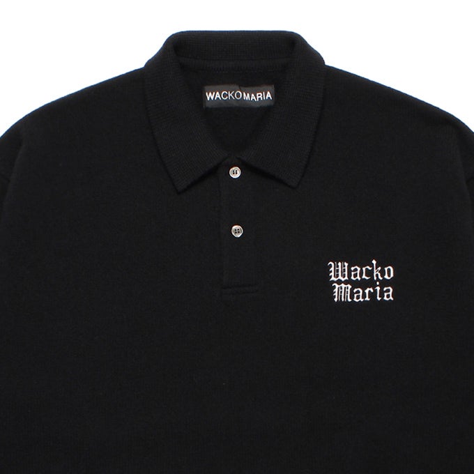 WACKO MARIA WOOL KNIT POLO SHIRT | LOCKSTOCK/STLIKE