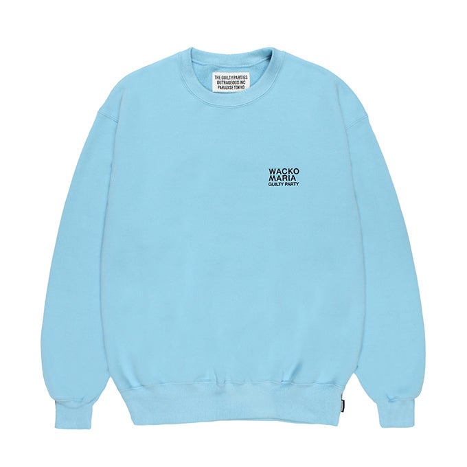 WACKO MARIA WASHED MIDDLE WEIGHT CREW NECK SWEAT SHIRT | LOCKSTOCK