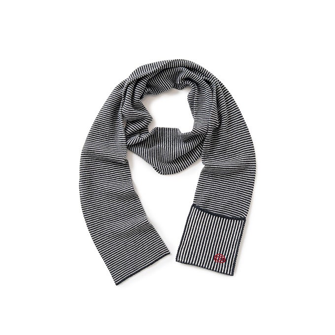 SOL/soonerorlater Knitted Border Scarf | LOCKSTOCK/STLIKE