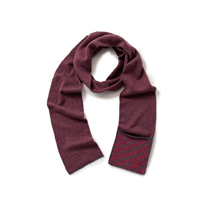 SOL/soonerorlater Knitted Border Scarf | LOCKSTOCK/STLIKE