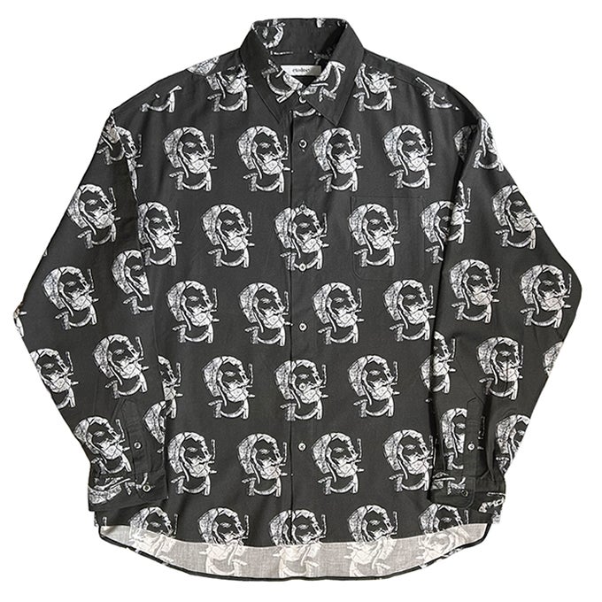 EXODUS STONED ZIG-ZAG REGULAR COLLAR SHIRT | LOCKSTOCK/STLIKE